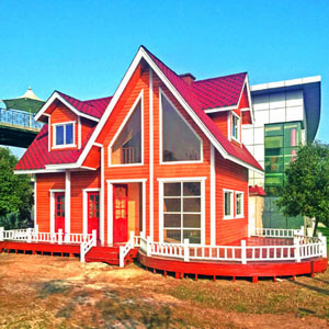 鸿运金森木结构房屋防腐木木屋