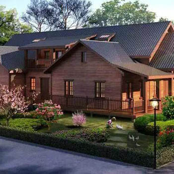 防腐木结构民宿建筑